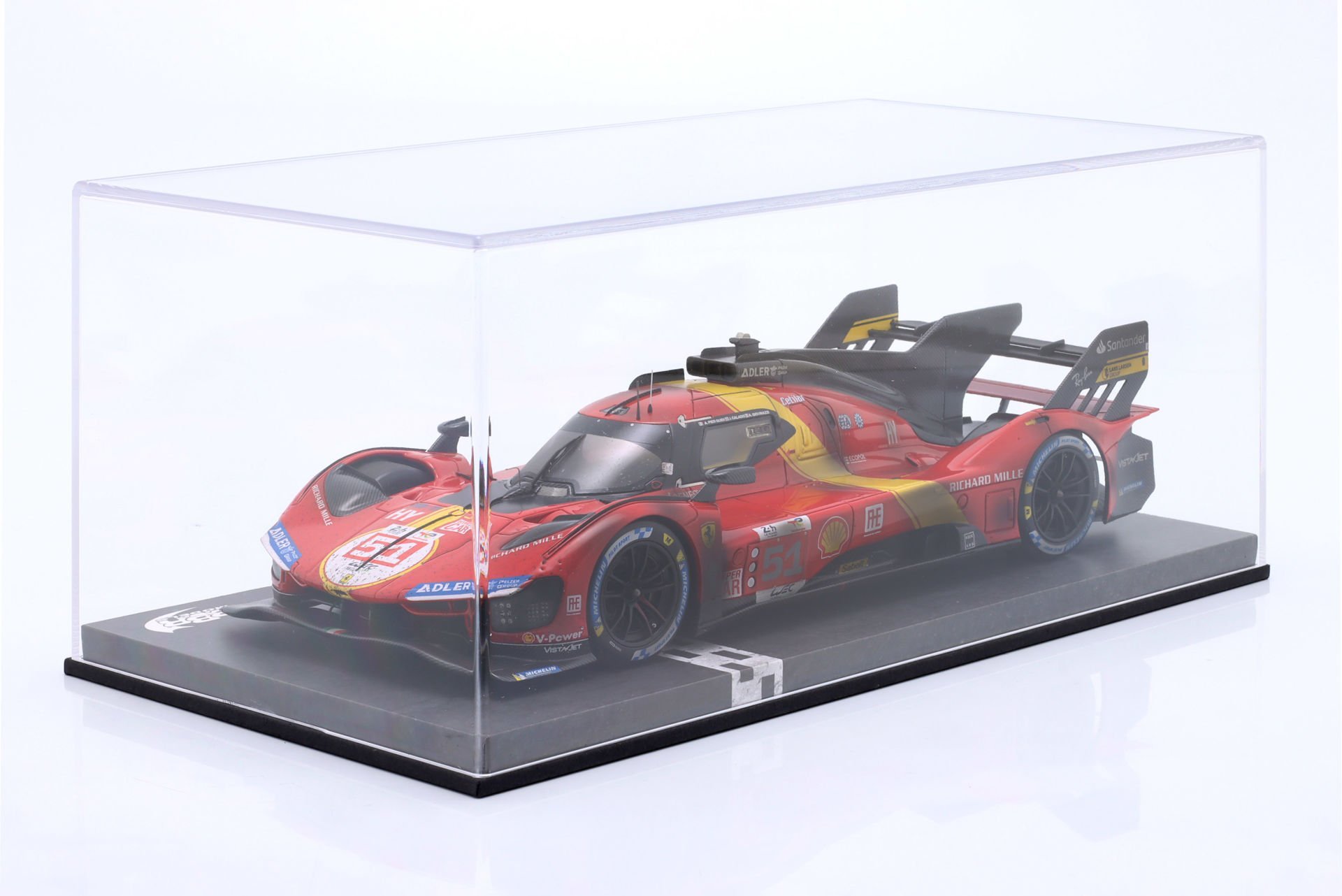 BBR-MODELS - FERRARI - 499P 3.0L TURBO V6 TEAM FERRARI AF CORSE N 51 WINNER 24h LE MANS (DIRTY VERSION - END OF RACE) 2023 ALESSANDRO PIER GUIDI - JAMES CALADO - ANTONIO GIOVINAZZI