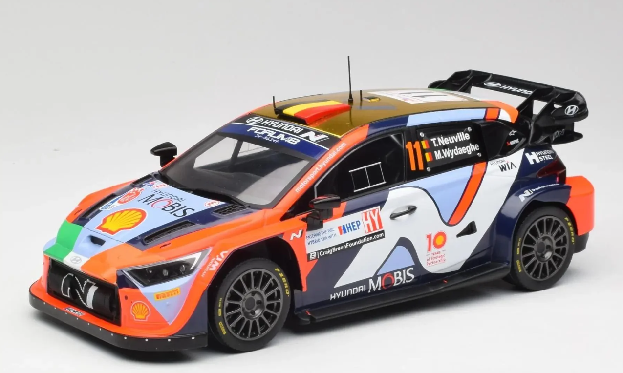 IXO-MODELS - HYUNDAI - i20 N RALLY1 TEAM SHELL MOBIS WRT N 11 3rd RALLY CROATIA 2024 THIERRY NEUVILLE - MARTIJN WYDAEGHE