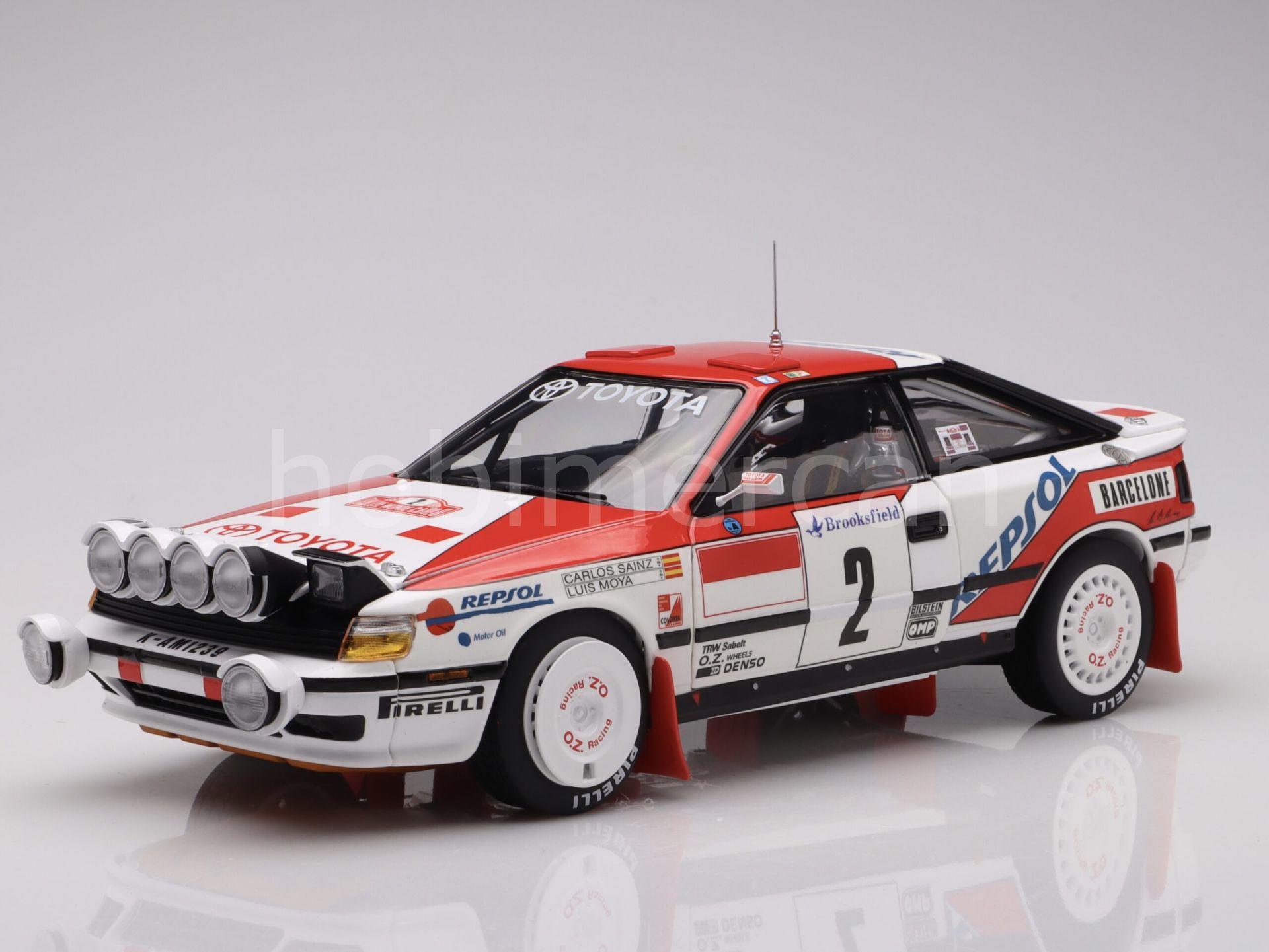 KYOSHO - TOYOTA - CELICA GT-FOUR ST165 (night version) N 2 WINNER RALLY MONTECARLO 1991 C.SAINZ - L.MOYA