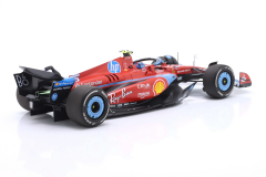 1/18 BBR-MODELS - FERRARI - F1 SF-24 TEAM SCUDERIA FERRARI N 55 5th MIAMI GP 2024 CARLOS SAINZ