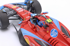 1/18 BBR-MODELS - FERRARI - F1 SF-24 TEAM SCUDERIA FERRARI N 55 5th MIAMI GP 2024 CARLOS SAINZ