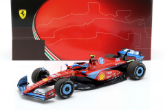 1/18 BBR-MODELS - FERRARI - F1 SF-24 TEAM SCUDERIA FERRARI N 55 5th MIAMI GP 2024 CARLOS SAINZ