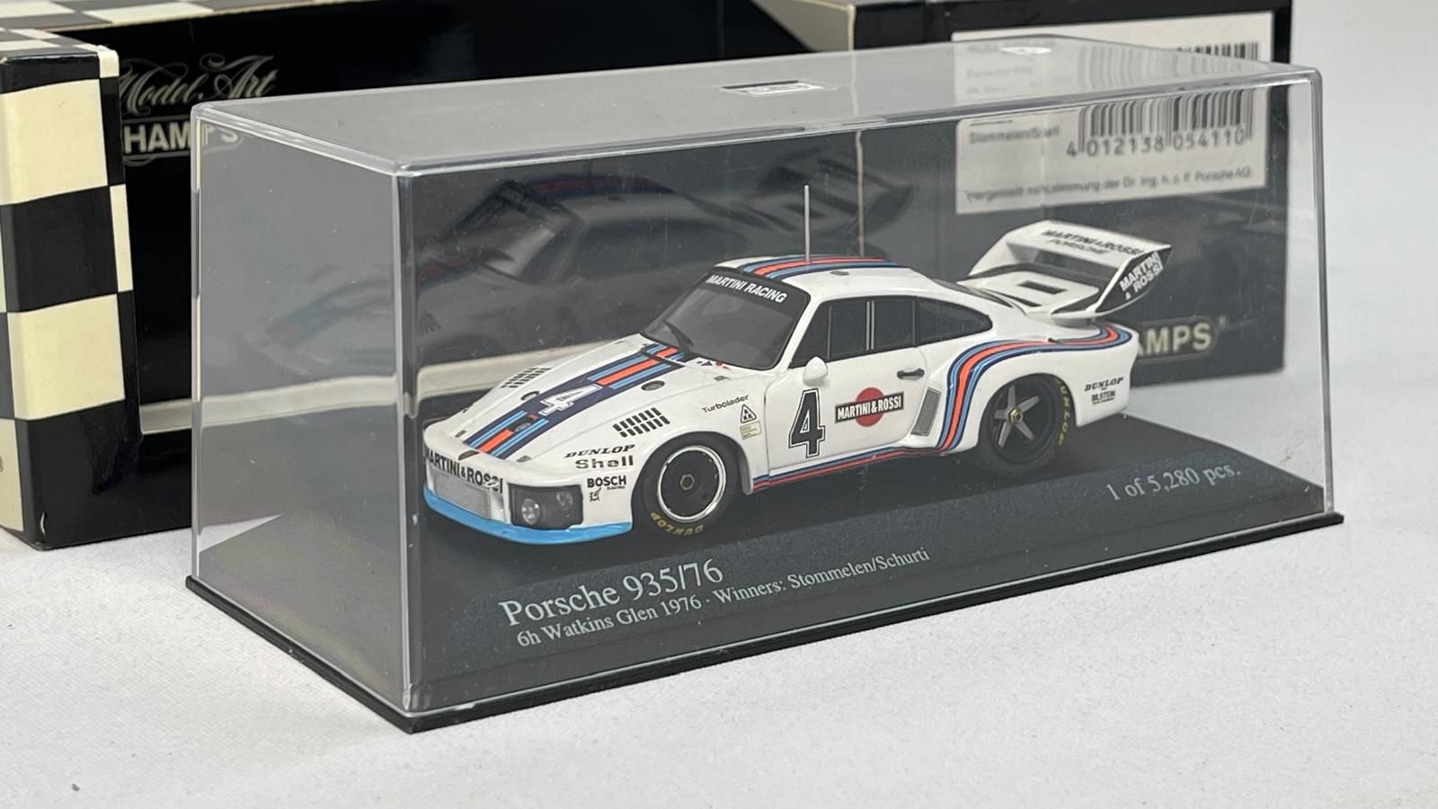 MINICHAMPS - PORSCHE - 935 N 4 MARTINI WINNER 6h WATKINS GLEN 1976 STOMMELEN - SCHURTI