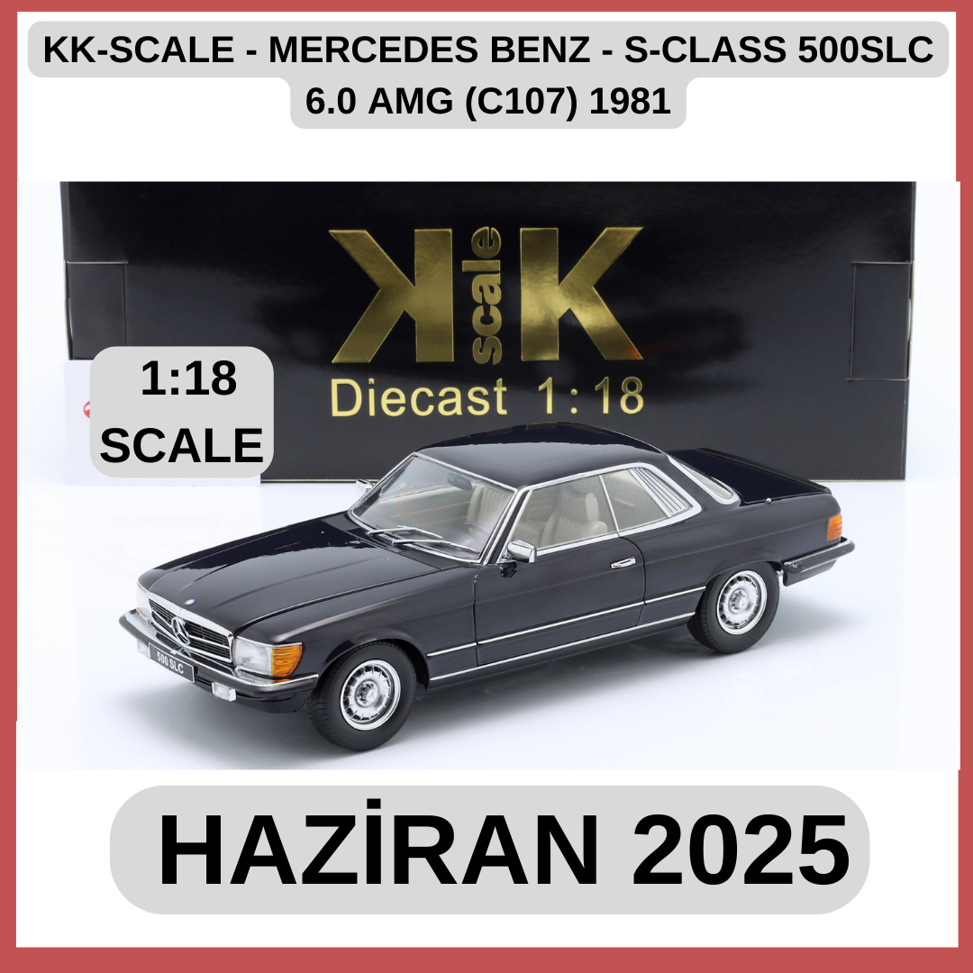 KK-SCALE - MERCEDES BENZ - S-CLASS 500SLC 6.0 AMG (C107) 1981