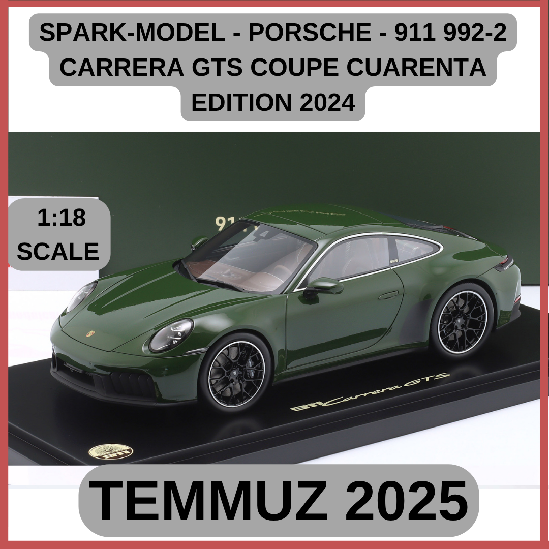 SPARK-MODEL - PORSCHE - 911 992-2 CARRERA GTS COUPE CUARENTA EDITION 2024