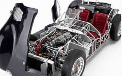 1/18 CMC - MASERATI - TIPO 60/61 SPIDER BIRDCAGE CGS25 CUT-OFF 1960 - CON VETRINA - WITH SHOWCASE