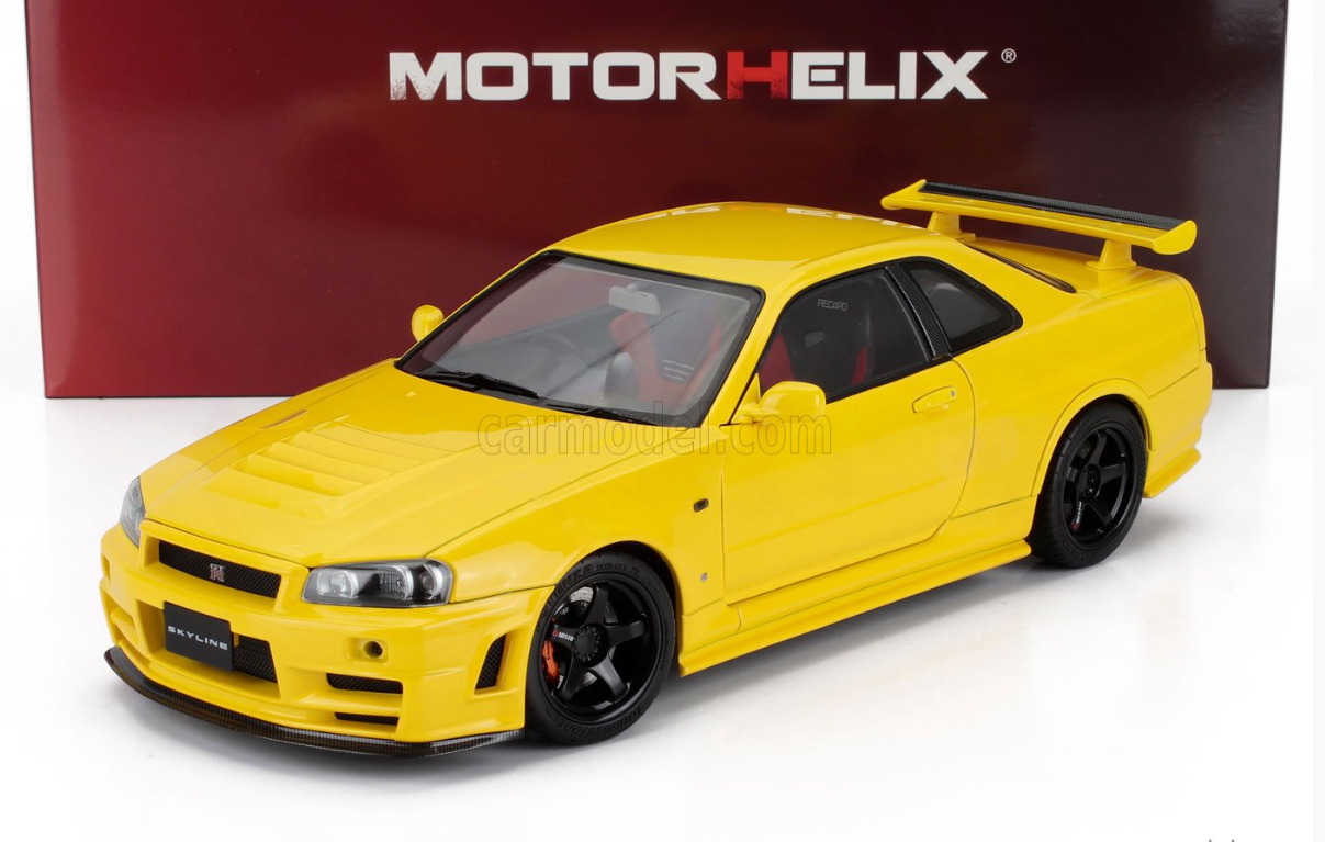 1/18 MOTORHELIX - NISSAN - SKYLINE GT-R (R34) COUPE CUSTOMIZED VERSION 1999