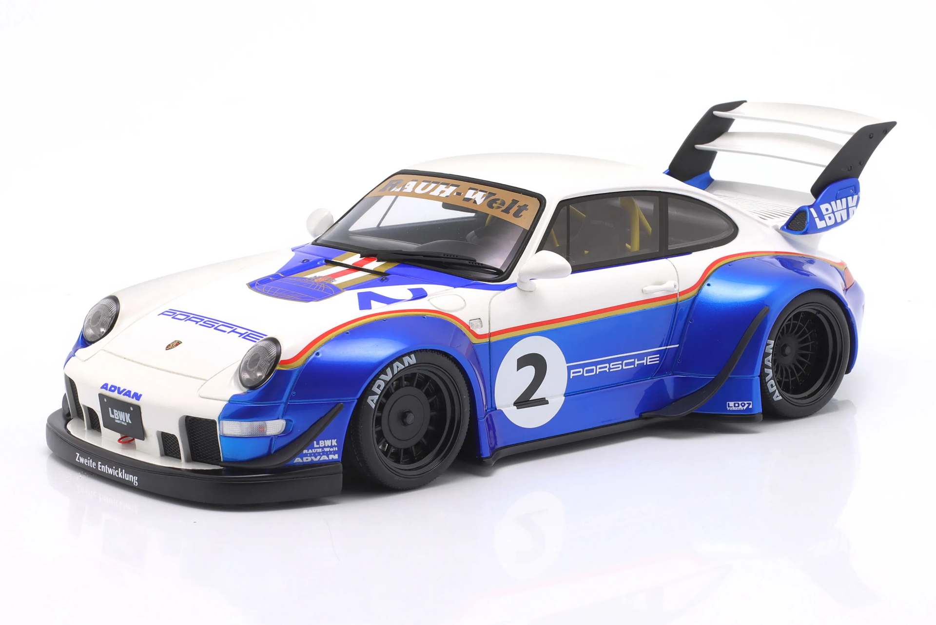 1/18 GT-SPIRIT - PORSCHE - 911 993 RWB LIBERTY WALK N 2 RACING 2004