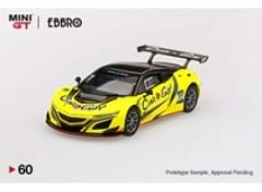 Cancelled By Mini GT & Ebbro !! 2018 Honda NSX GT3 #777 Suzuka 10 Hr. Carguy Racing, yellow/black