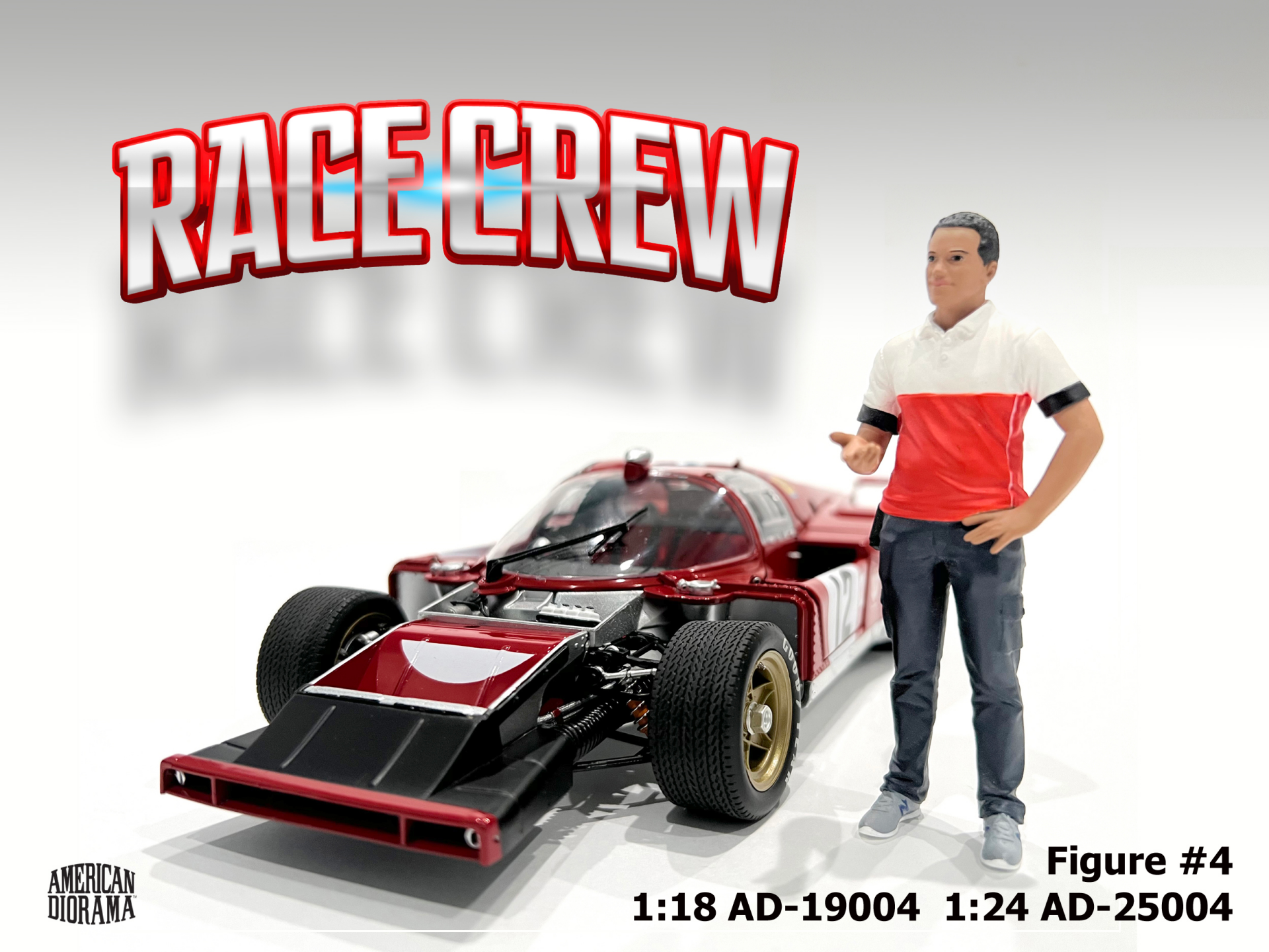 1/18 American Diorama Race Crew #4 - AD19004