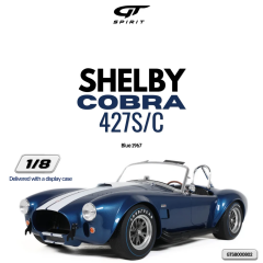 Ön Sipariş - 1/8 GT-SPIRIT - 1967 Shelby Cobra 427S/C - Blue - GTS800802