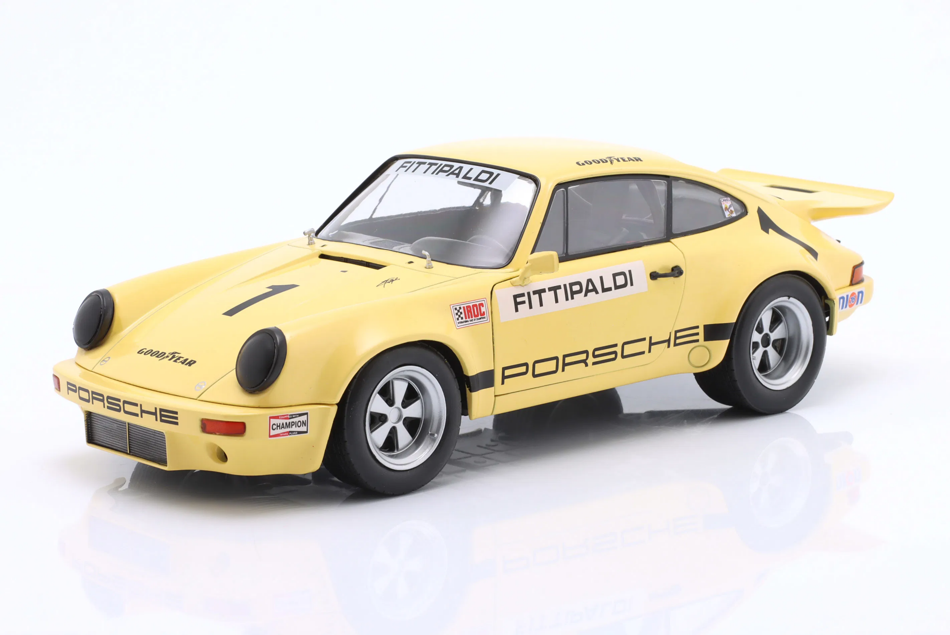 SOLIDO - PORSCHE - 911 CARRERA 3.0 RSR N 1 IROC RIVERSIDE 1973 EMERSON FITTIPALDI