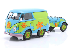 SOLIDO - VOLKSWAGEN - T1 VAN KOOL COMBI GHOSTHUNTERS MACHINE WITH TRAILER 1950