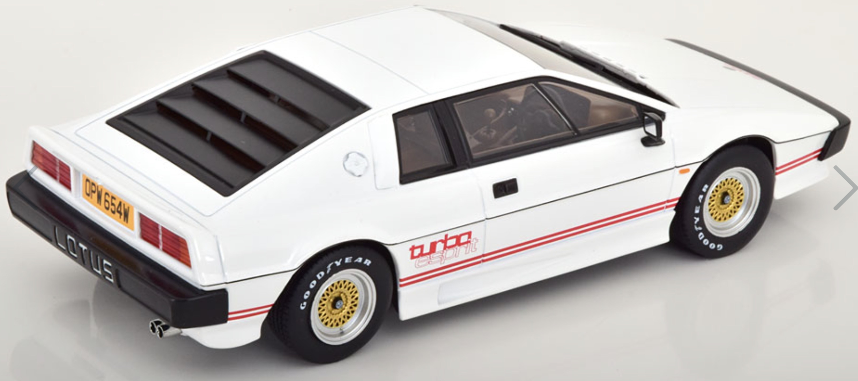 Modèle réduit Lotus - Esprit Turbo 1981 - Jaune/noir 1/18 | Kk Scale