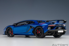 1/18 AUTOart Lamborghini Aventador SVJ (Blu Nethuns)