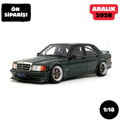 Ön Sipariş - 1/18 OTTO MERCEDES 190E RAUH-Welt Republik RWR 190E 2.5-16 Porsche racing green Metallic 22G 2025 - OT1252