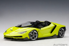 1/18 AUTOart Lamborghini Centenario Roadster (Verde Scandal) - 79118