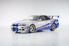 Ön Sipariş - 1/12 KYOSHO Nissan Skyline GT-R R34 - BRIAN O'CONNER - KSR12007A