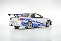 Ön Sipariş - 1/12 KYOSHO Nissan Skyline GT-R R34 - BRIAN O'CONNER - KSR12007A