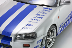 Ön Sipariş - 1/12 KYOSHO Nissan Skyline GT-R R34 - BRIAN O'CONNER - KSR12007A