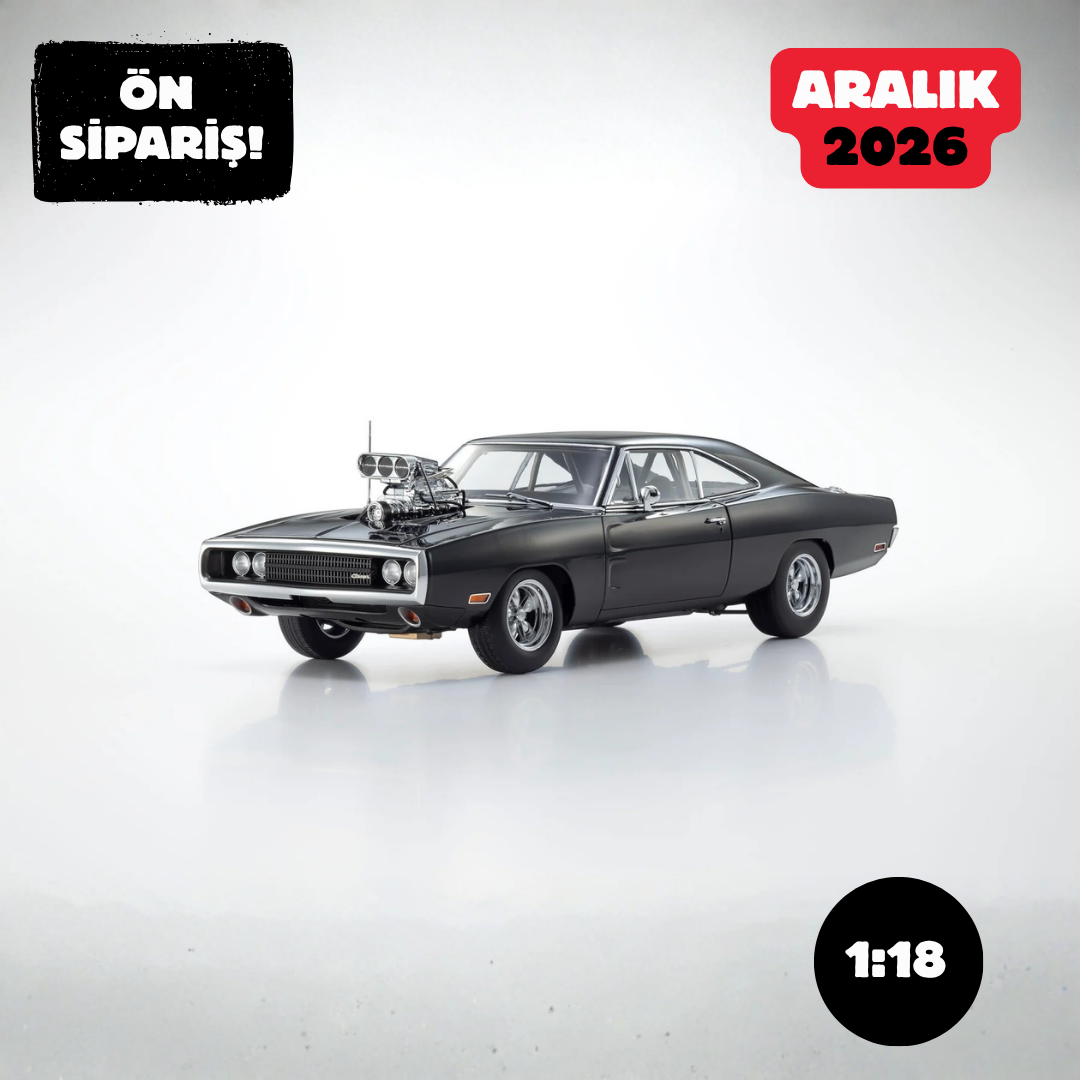 Ön Sipariş - 1/18 KYOSHO Dodge Charger R/T - Dom's Charger - 08974FF