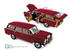 1/18 1966 Mercedes Benz 200 Universal, dark red
