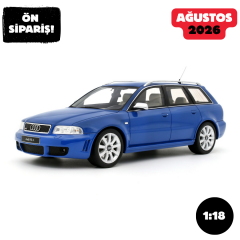 Ön Sipariş - 1/18 OTTO Audi RS 4 (B5) Nogaro Blue 2000 - OT1272