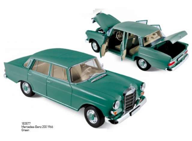 1966 Mercedes Benz 200, green