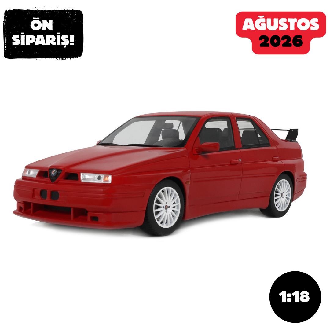 Ön Sipariş - 1/18 OTTO Alfa Romeo 155 GTA Stradale Alfa Red 130 1993 - OT1132