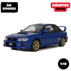 Ön Sipariş - 1/18 OTTO Subaru Impreza WRX Type R STi Ver. V Limited Sonic Blue 1999 - OT1249