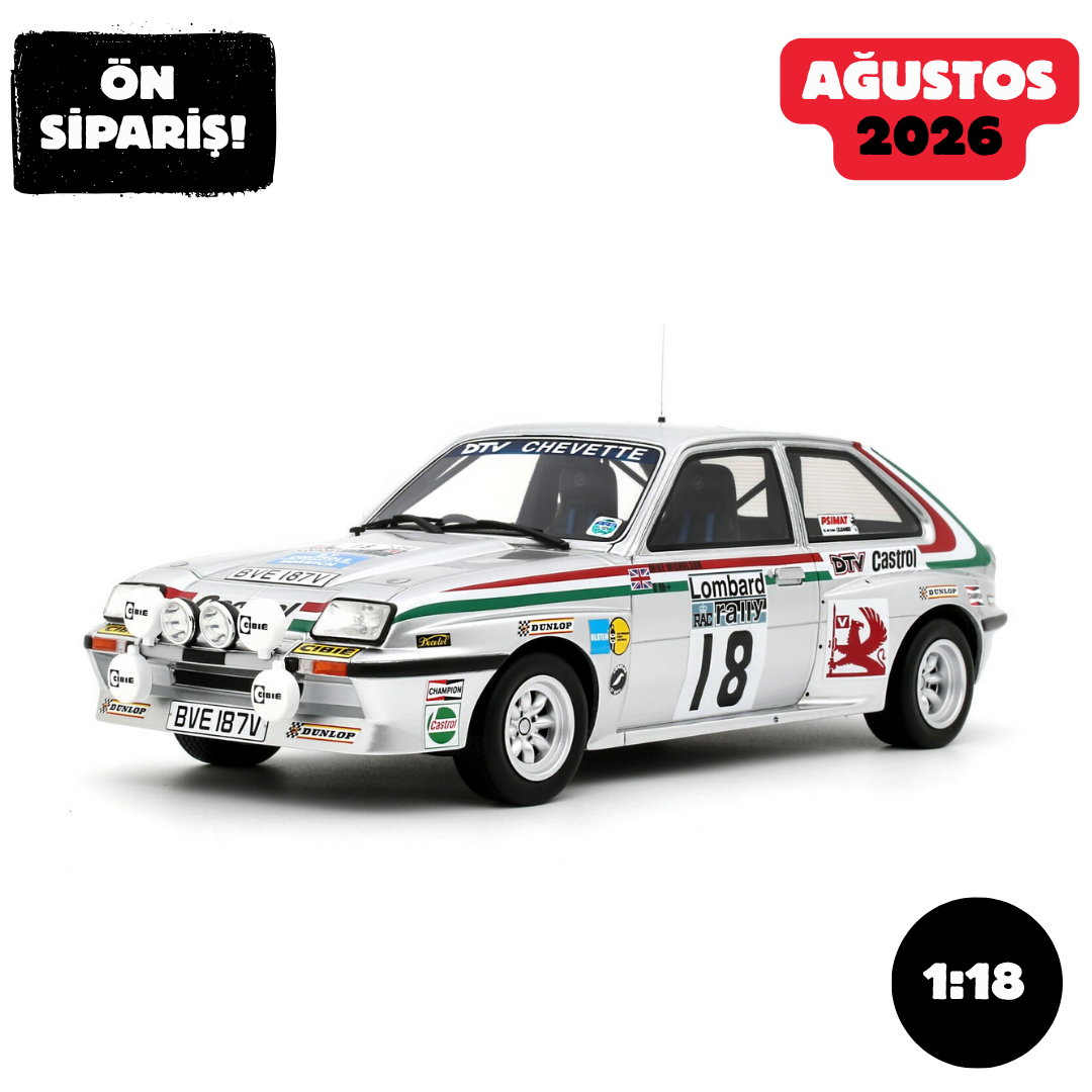 Ön Sipariş - 1/18 OTTO Vauxhall Chevette 2300 HSR Lombard Rally (RAC) 1980 - OT1225