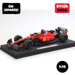 Ön Sipariş - 1/18 BBR Ferrari SF 23 - Hamilton - Luxury Pack Fiorano test 2025 - car n. 44 - BBR2318T44DIE