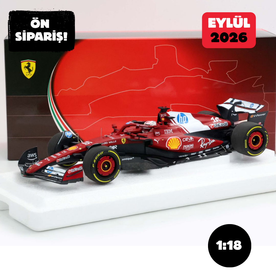 Ön Sipariş - 1/18 BBR Ferrari SF25 F1 China GP - polyfoam SPRINT RACE Leclerc - P18267A16 / BBR251816