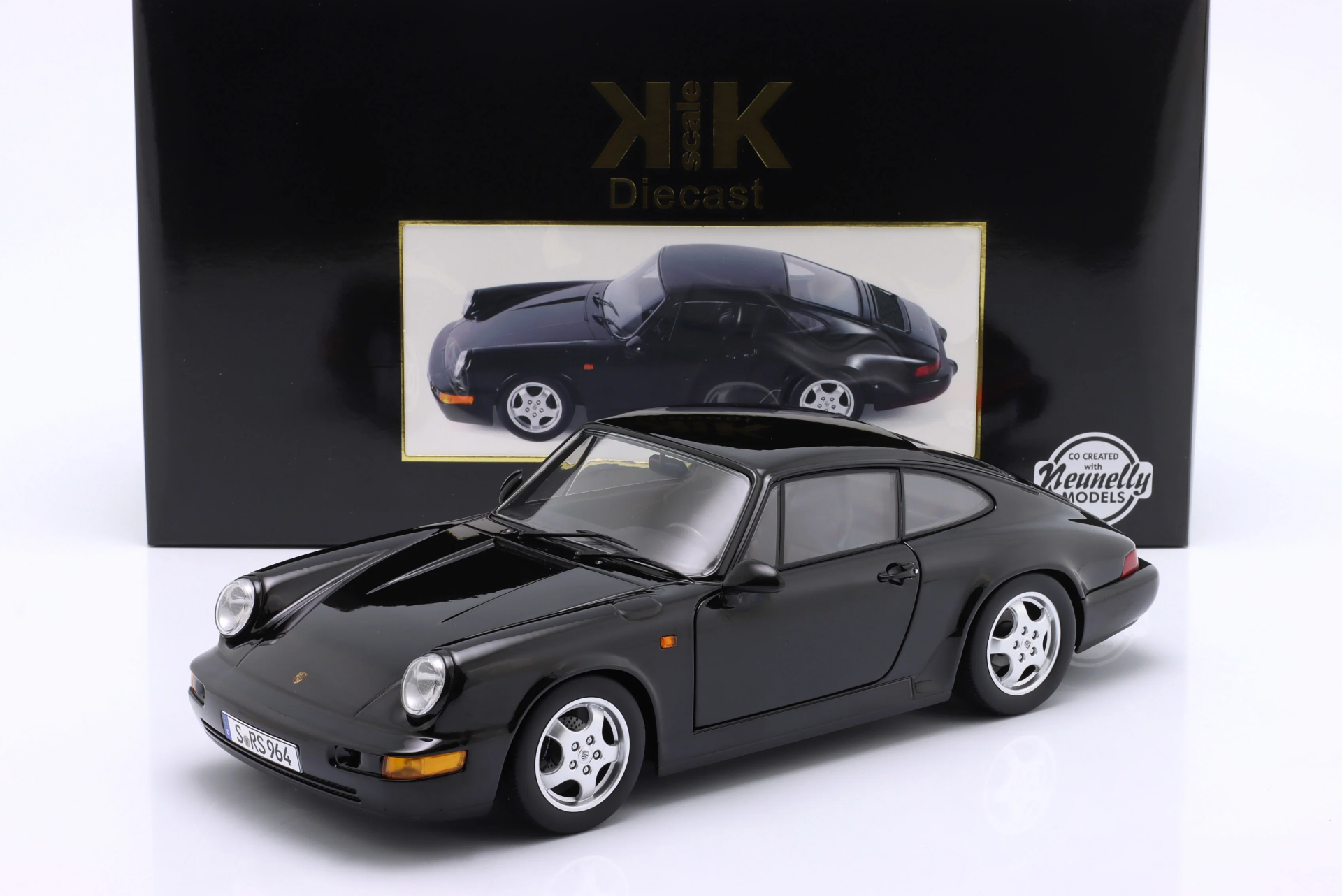 1/12 KK SCALE Porsche 911 (964) RS Year 1992 black / Cup Rims - KKDC120243C