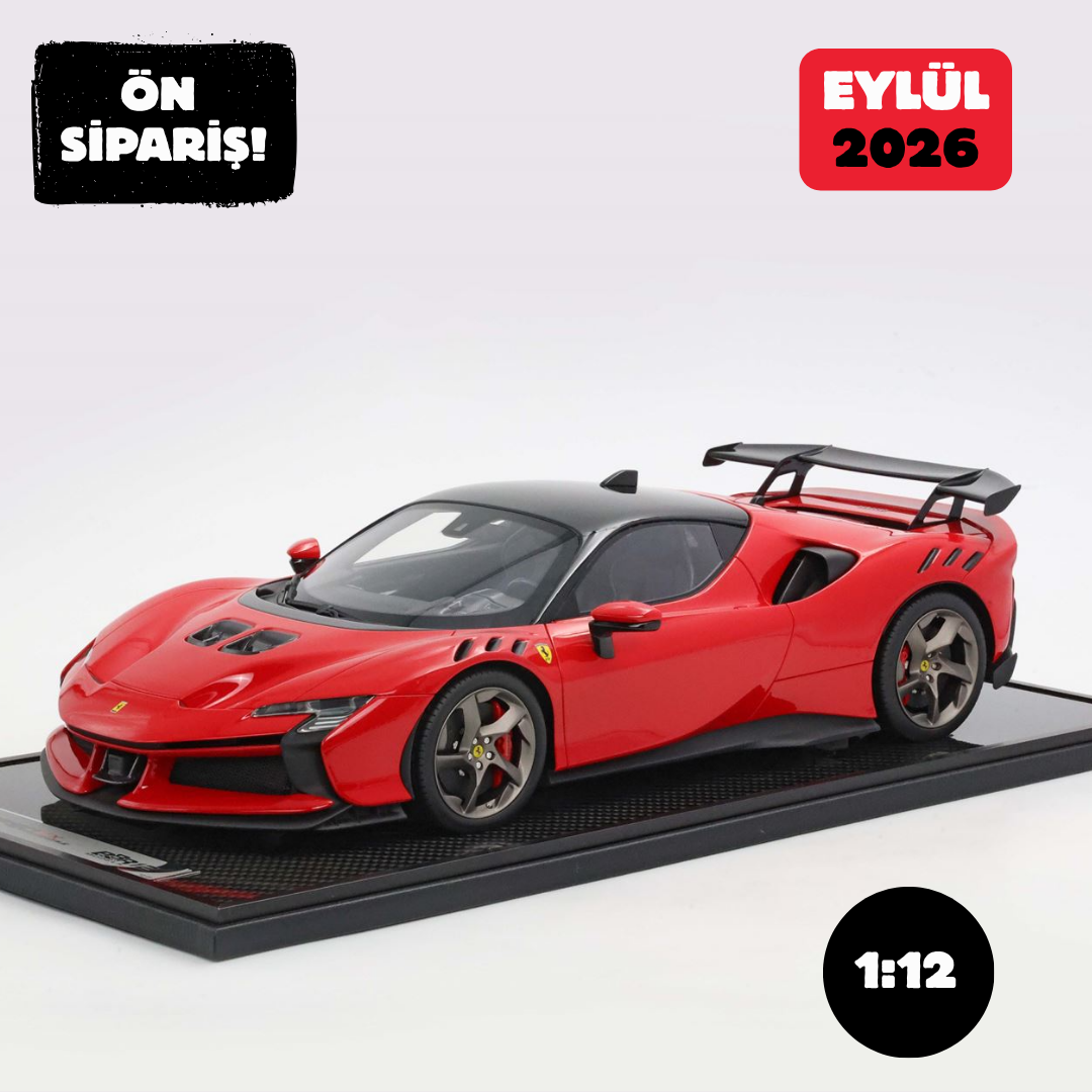 Ön Sipariş - 1/12 BBR Ferrari SF90XX Stradale Rosso Corsa 322 - BBR1220C