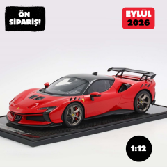 Ön Sipariş - 1/12 BBR Ferrari SF90XX Stradale Rosso Corsa 322 - BBR1220C