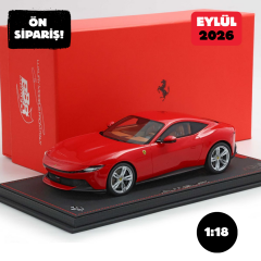 Ön Sipariş - 1/18 BBR Ferrari Amalfi Rosso Corsa - P18272A