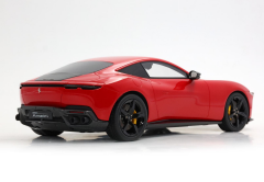 Ön Sipariş - 1/18 BBR Ferrari Amalfi Rosso Corsa with black rims - P18272A1