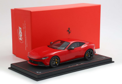 Ön Sipariş - 1/18 BBR Ferrari Amalfi Rosso Corsa with black rims - P18272A1