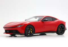 Ön Sipariş - 1/18 BBR Ferrari Amalfi Rosso Corsa with black rims - P18272A1