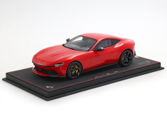 Ön Sipariş - 1/18 BBR Ferrari Amalfi Rosso Corsa with black rims - P18272A1