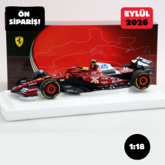 Ön Sipariş - 1/18 BBR Ferrari SF25 Monaco livery for 75 years with Shell Hamilton - Polyfoam - P18267C44 / BBR252044