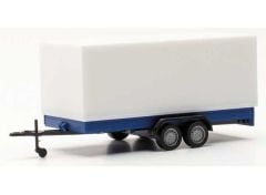1/87 Aanhanger (tandem) voor personenauto, white/blue