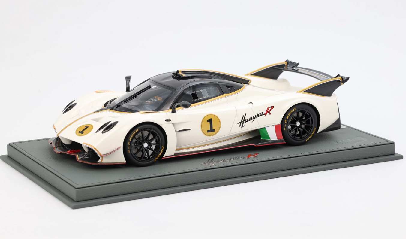 Miniature BBR Pagani Huayra R – Gris Métal, échelle 1/18, Précommande (neuf)