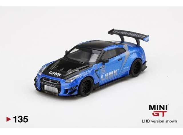 LB WORKS Nissan GT-R R35 Type 2 Rear Wing Version 3 LB Work Livery 2.0, blue
