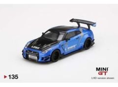 LB WORKS Nissan GT-R R35 Type 2 Rear Wing Version 3 LB Work Livery 2.0, blue
