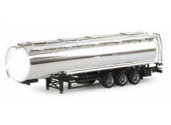 1/87 Chrome Food Tank Trailer Unprinted, chrome/red