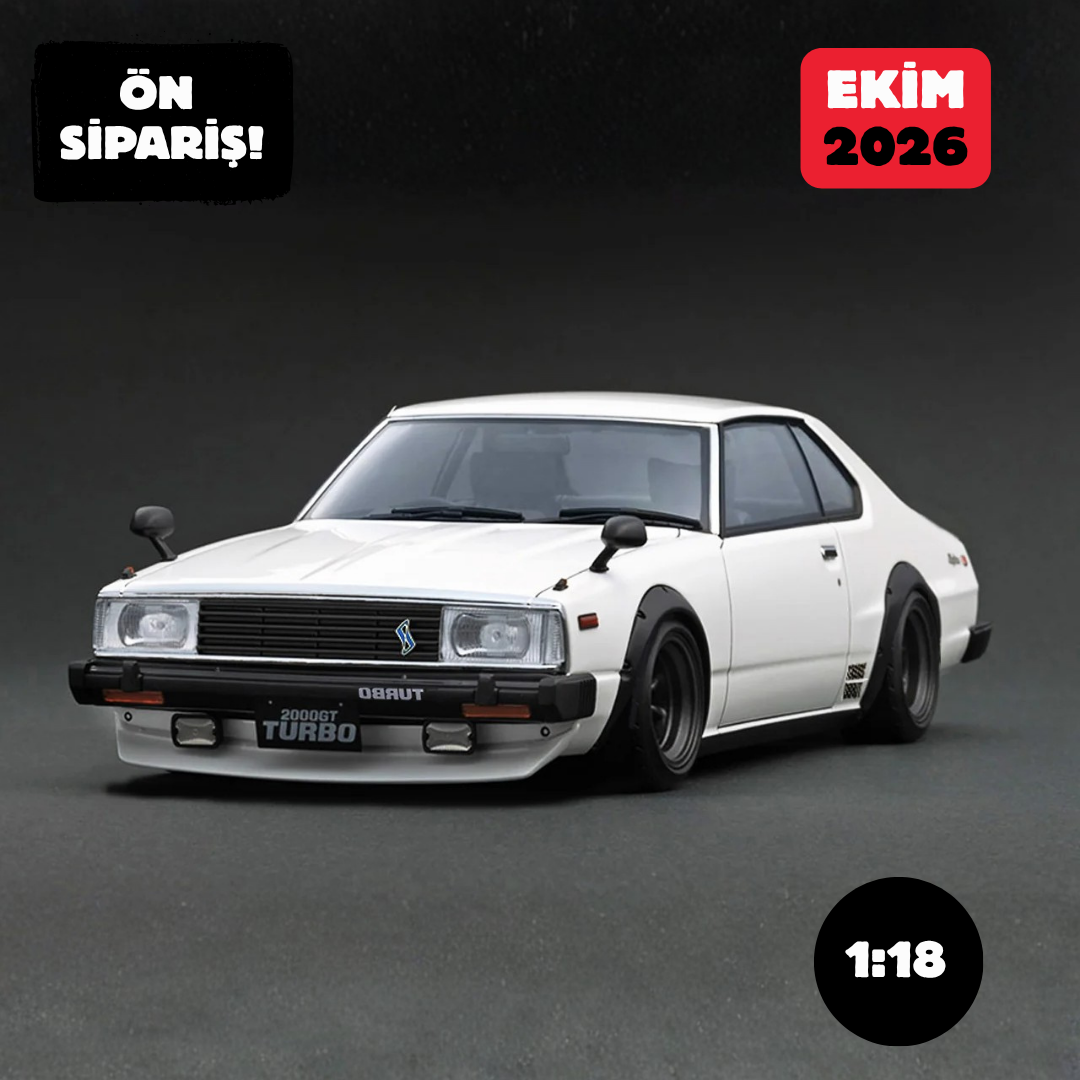 Ön Sipariş - 1/18 Ignition Nissan Skyline 2000 Turbo GT-ES (C211) White - IG3476
