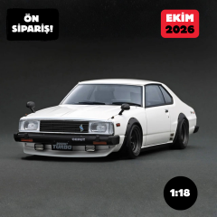 Ön Sipariş - 1/18 Ignition Nissan Skyline 2000 Turbo GT-ES (C211) White - IG3476
