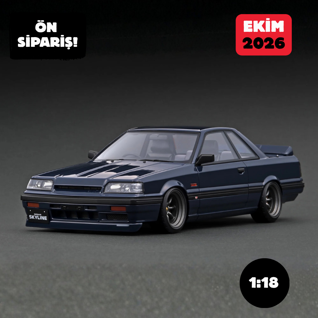 Ön Sipariş - 1/18 Ignition Nissan Skyline GTS-R (R31) Blue Black - IG3509